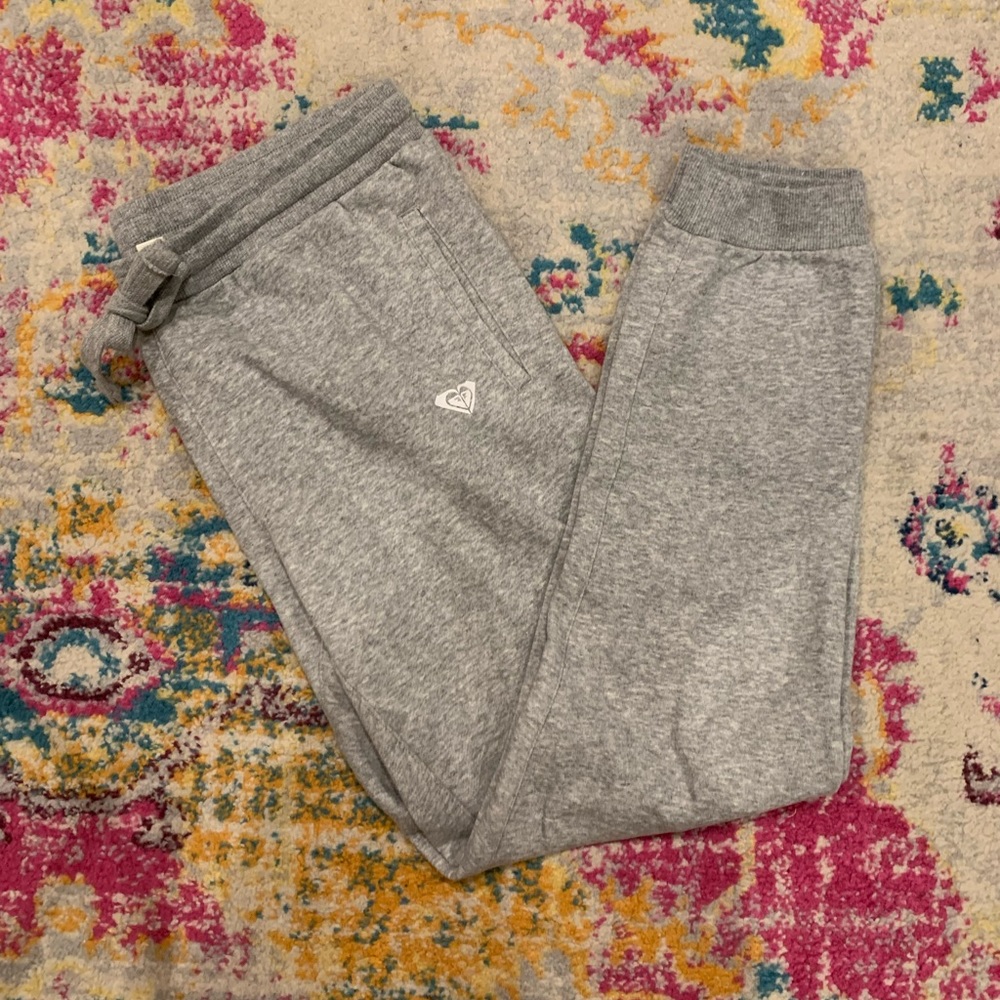 NWOT Roxy gray drawstring cozy sweatpants
